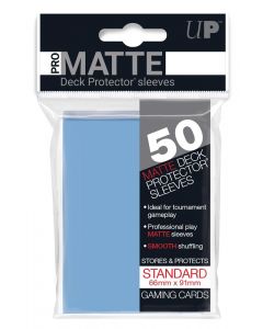 UP - Deck Protector Sleeves - PRO-Matte - Standard Size (50) - Light Blue