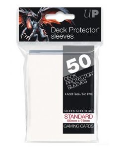 UP - Deck Protector Sleeves - Standard Size (50) - White